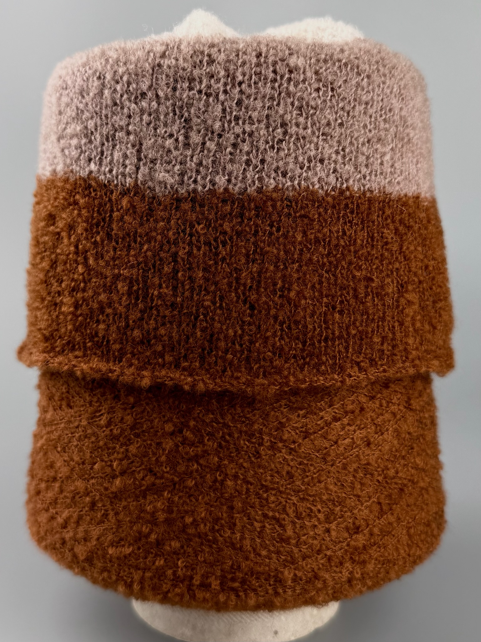 Zimpfer Wolle Selezione Art. Baby Yak Bouclerino Nm 1/10000 – Kaschmir Baby-Yak Garn col. Tabak foto 3